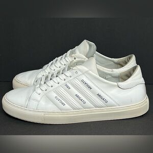 Axel Arigato White Leather Low Top Sneakers Size 44 US 10.5 HANDMADE IN PORTUGAL